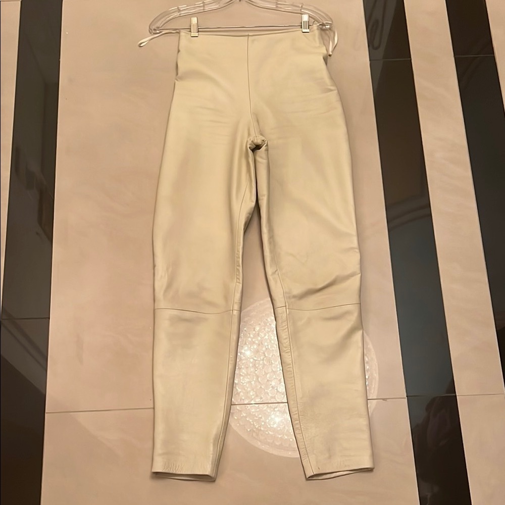 Women's Cream Straight Leg Pants